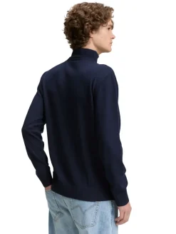 Troyer Strickpullover aus Baumwolle sky captain blue