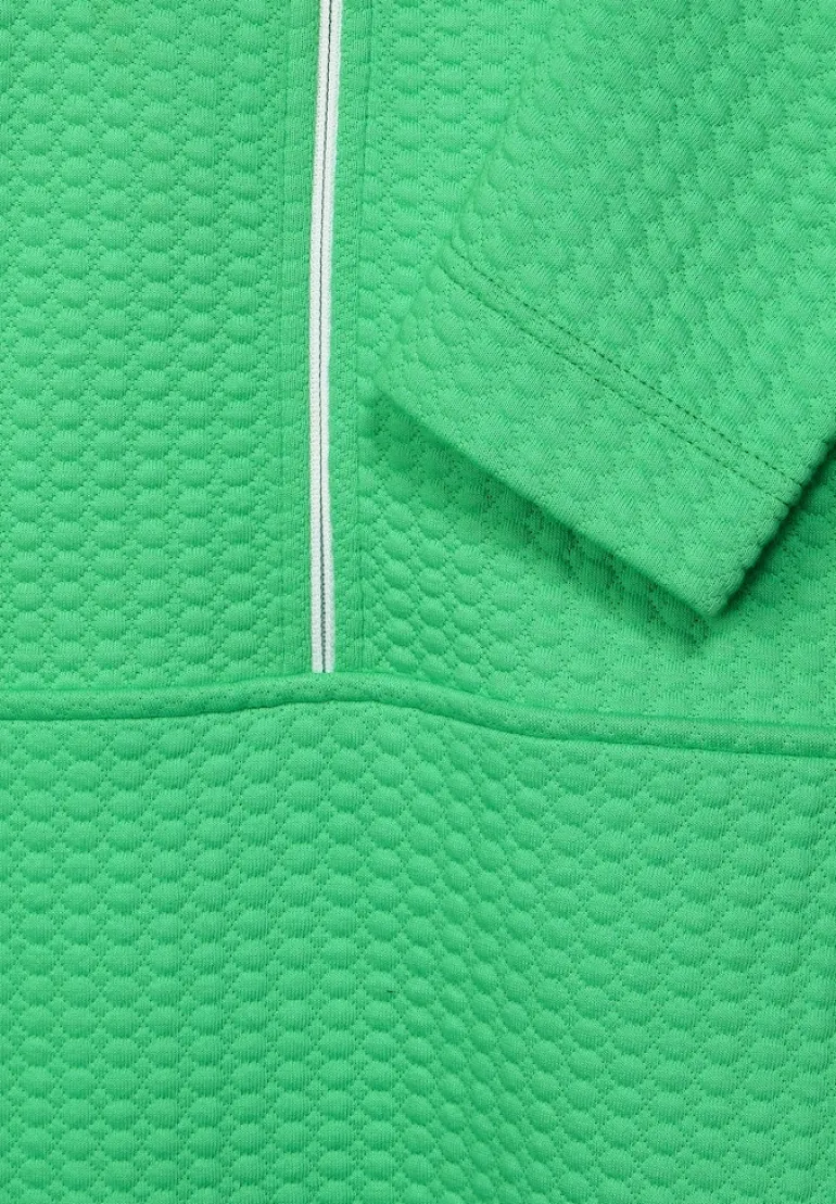 Troyer Sweatshirt mit Zipper smash green