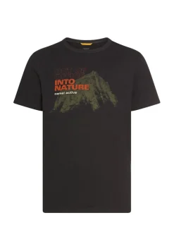 T-Shirt aus reiner Baumwolle asphalt