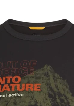 T-Shirt aus reiner Baumwolle asphalt