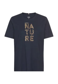 T-Shirt aus reiner Baumwolle night blue