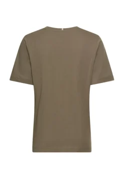 T-Shirt aus reiner Baumwolle shadow khaki