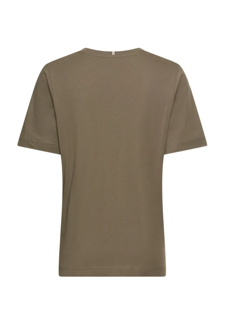 T-Shirt aus reiner Baumwolle shadow khaki
