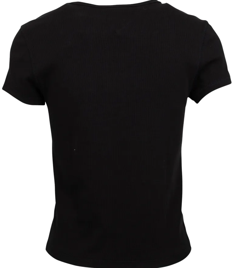 T-Shirt Baby Rib Center Badge schwarz