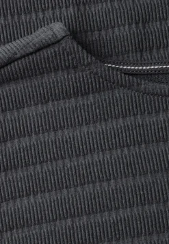 T-Shirt in Smok-Optik volcanic grey