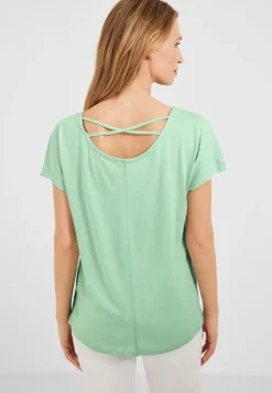 T-Shirt mit Fotoprint fresh salvia green