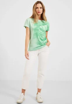 T-Shirt mit Fotoprint fresh salvia green