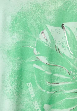 T-Shirt mit Fotoprint fresh salvia green
