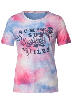 T-Shirt mit Fotoprint soft pink