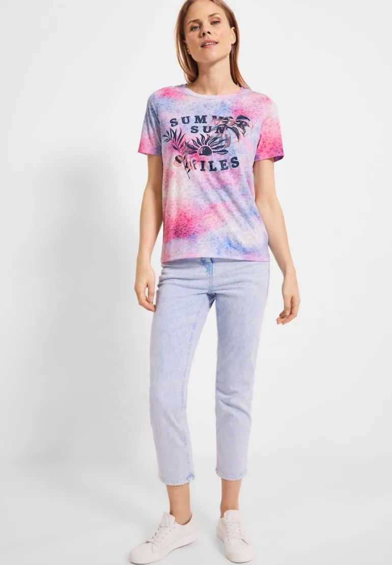 T-Shirt mit Fotoprint soft pink
