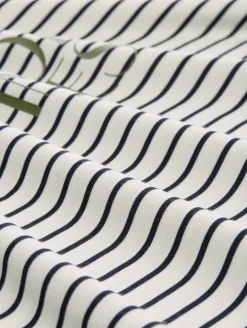 T-Shirt mit Streifenmuster offwhite navy tee stripe
