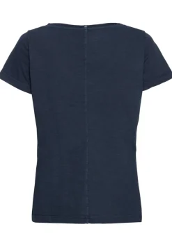 T-Shirt mit V-Ausschnitt dark navy