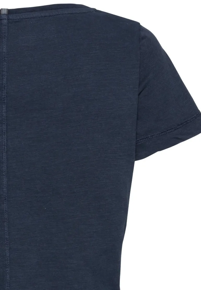 T-Shirt mit V-Ausschnitt dark navy