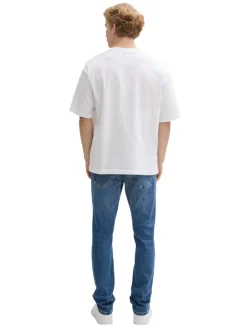 TTAEDAN STRAIGHT Jeans mit Stretch used mid stone blue denim
