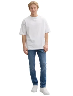 TTAEDAN STRAIGHT Jeans mit Stretch used mid stone blue denim