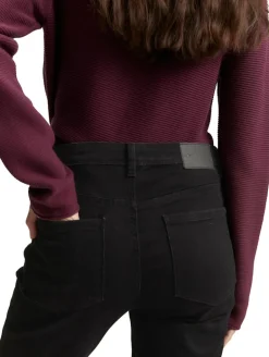 TTELVA STRAIGHT High Waist Jeans black denim