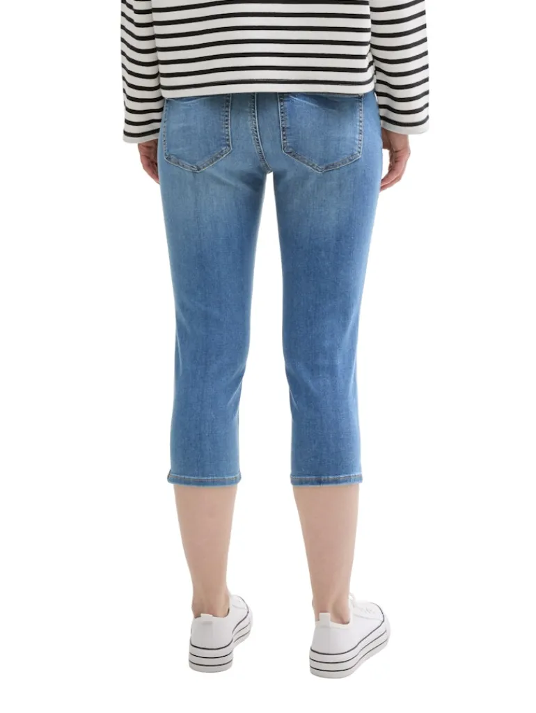 TTKATE SLIM CAPRI Jeans light stone wash denim