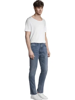 TTPIERS SLIM Jeans light stone wash denim
