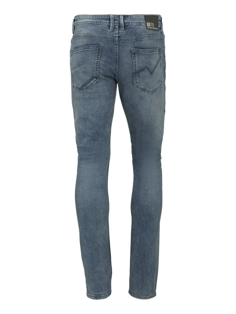 TTPIERS SLIM Jeans light stone wash denim