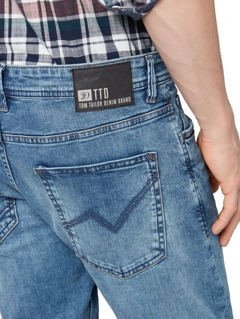 TTPIERS SLIM Jeans light stone wash denim