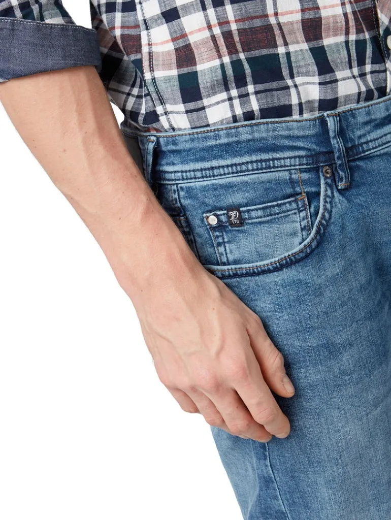 TTPIERS SLIM Jeans light stone wash denim