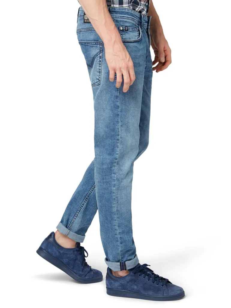 TTPIERS SLIM Jeans light stone wash denim