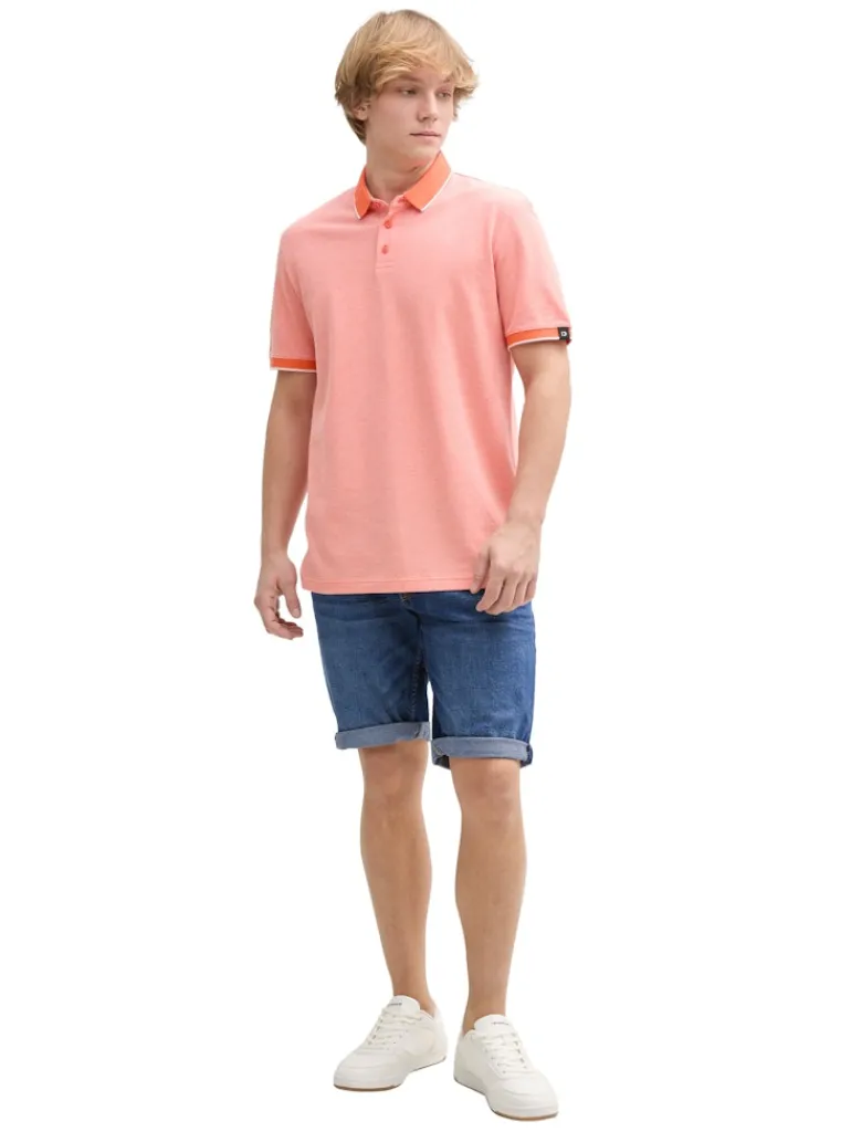 TTPIERS SLIM Jeans Shorts mit Stretch used dark stone blue denim
