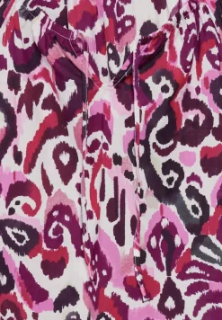 Tunika Bluse mit Print bloomy pink