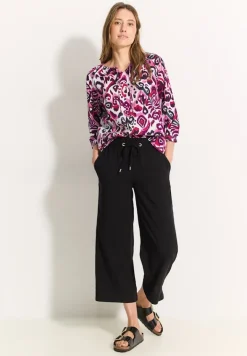 Tunika Bluse mit Print bloomy pink