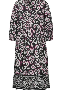 Tunika Kleid mit Print black