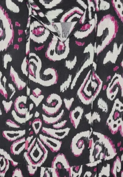 Tunika Kleid mit Print black