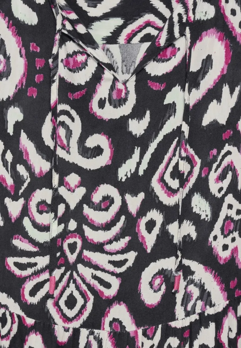 Tunika Kleid mit Print black