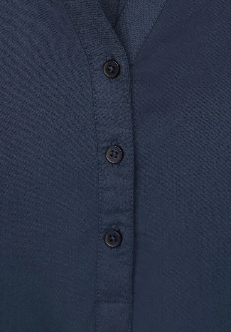 Turn-Up Bluse casual denim blue