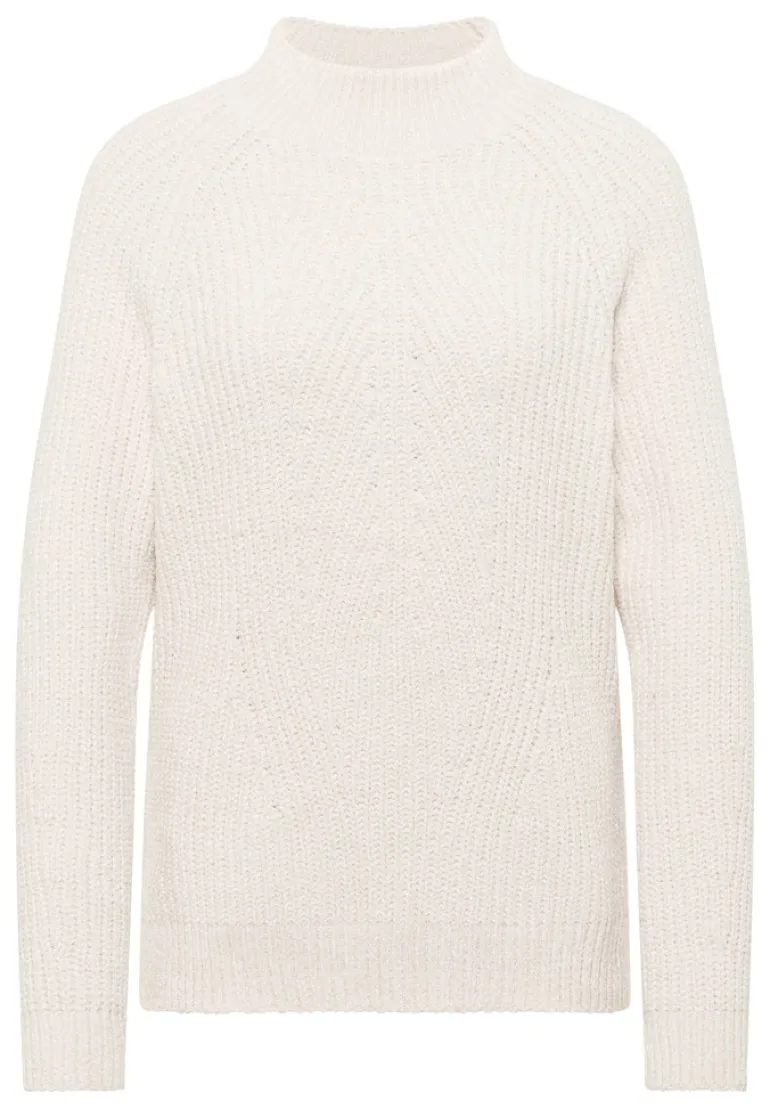 Turtleneck Chenille Pullover light greige