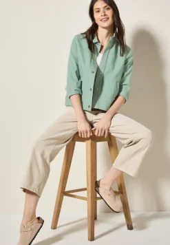 Twill Jacke matcha green