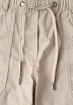 Twill Shorts im Washed-Look boulder beige