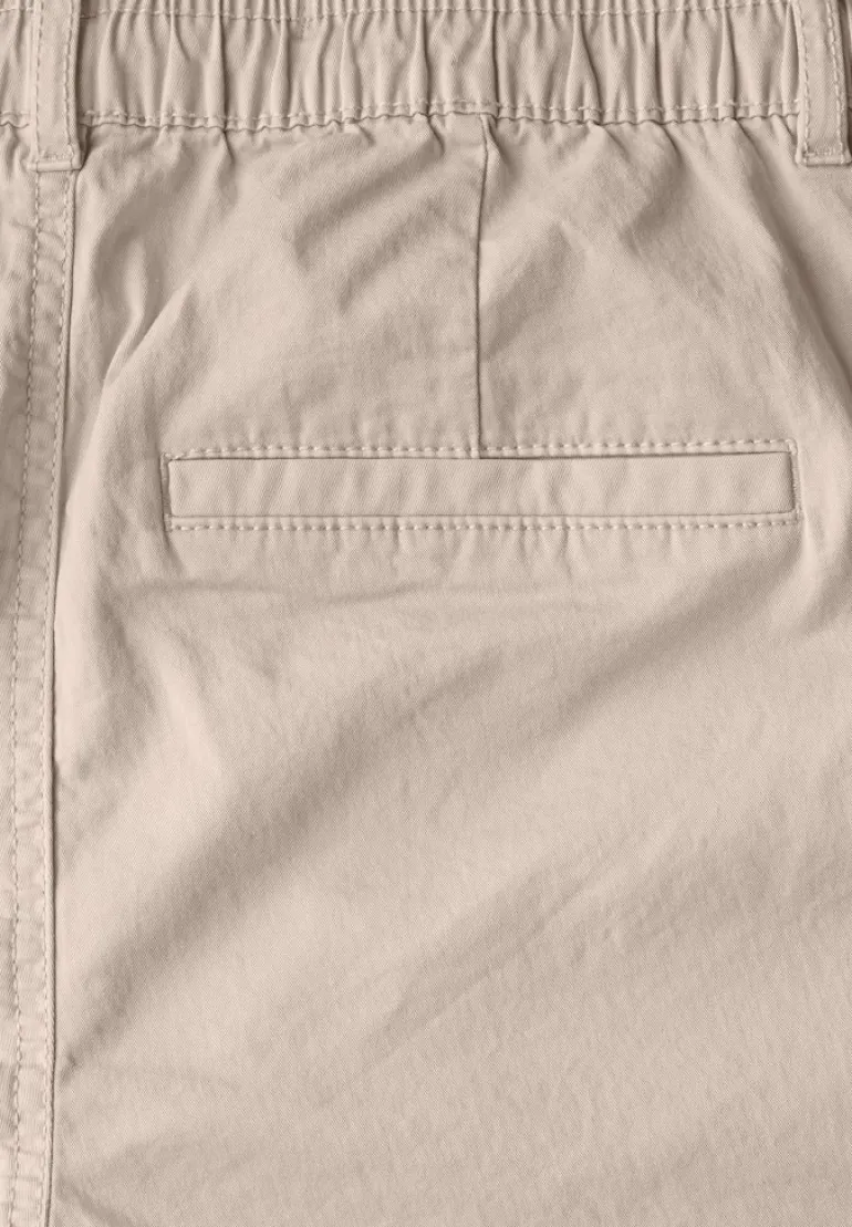 Twill Shorts im Washed-Look boulder beige