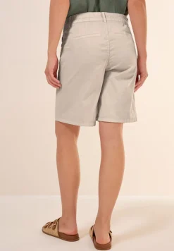 Twill Shorts im Washed-Look boulder beige