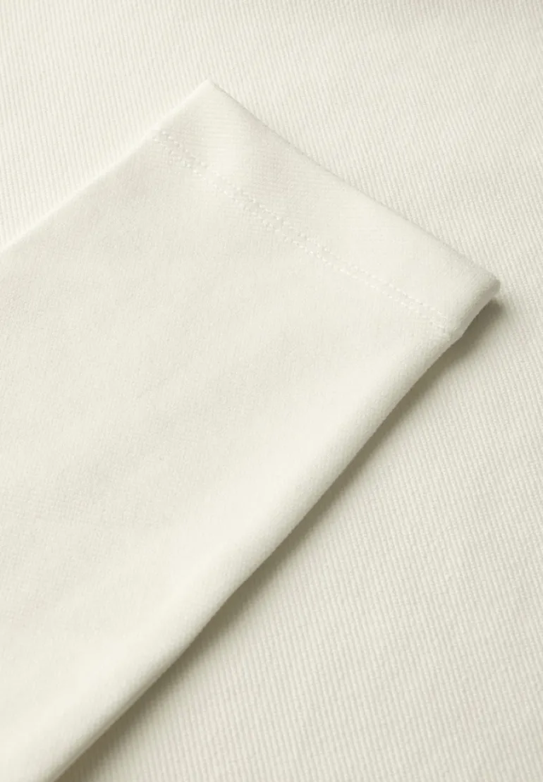 Twill Sweat Hoodie vanilla white