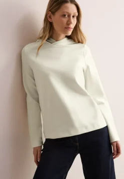 Twill Sweat Hoodie vanilla white