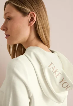 Twill Sweat Hoodie vanilla white