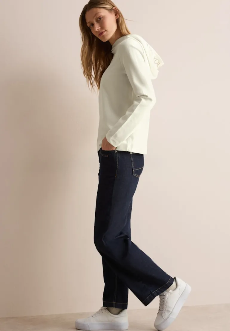 Twill Sweat Hoodie vanilla white