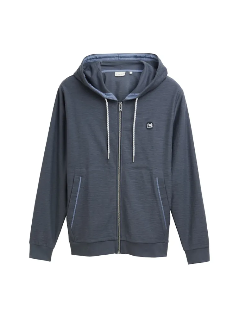 Ultralight Sweatjacke mit Kapuze blueish grey