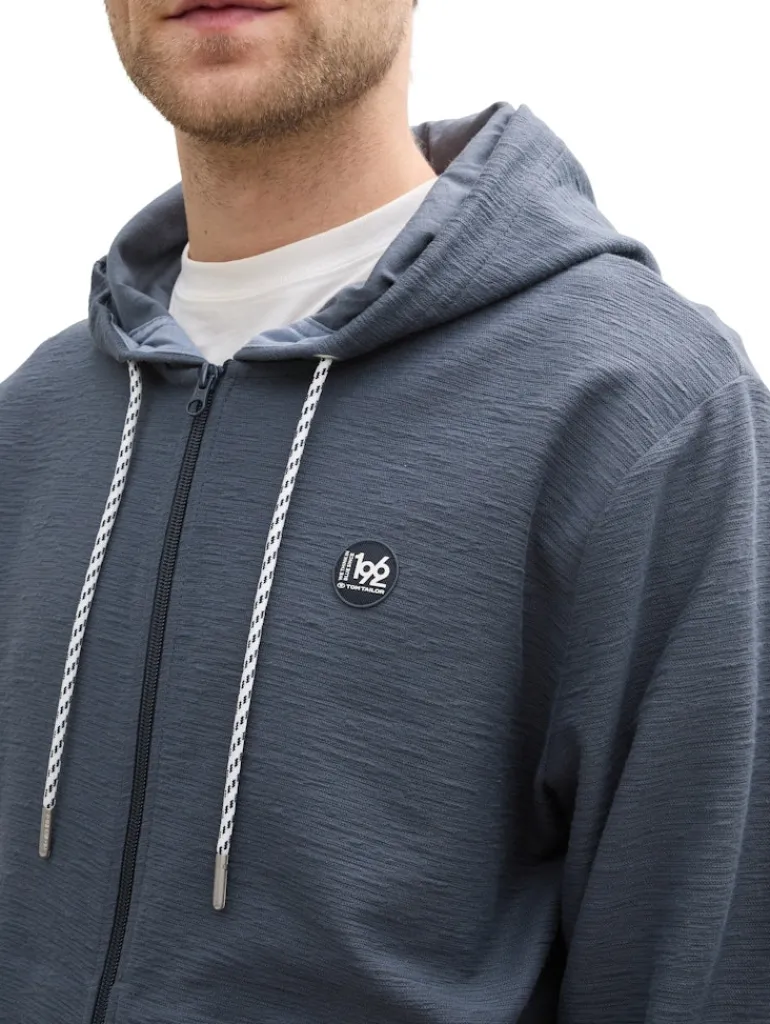 Ultralight Sweatjacke mit Kapuze blueish grey