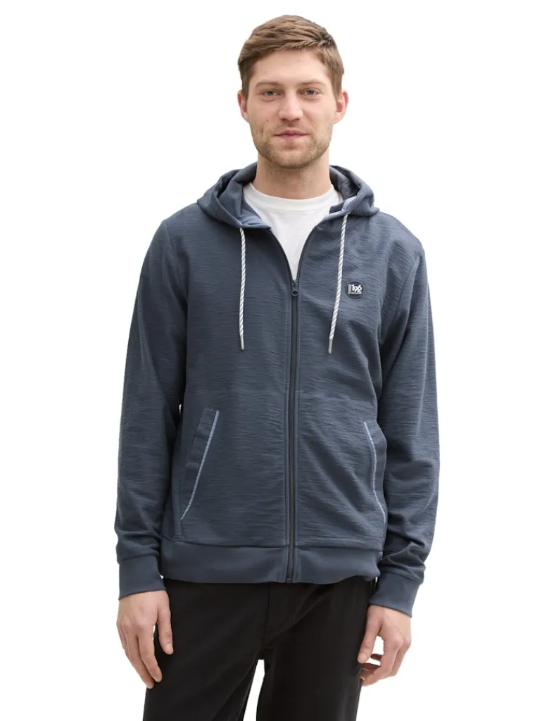 Ultralight Sweatjacke mit Kapuze blueish grey