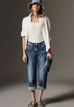 Unifarbene Baumwollbluse vanilla white