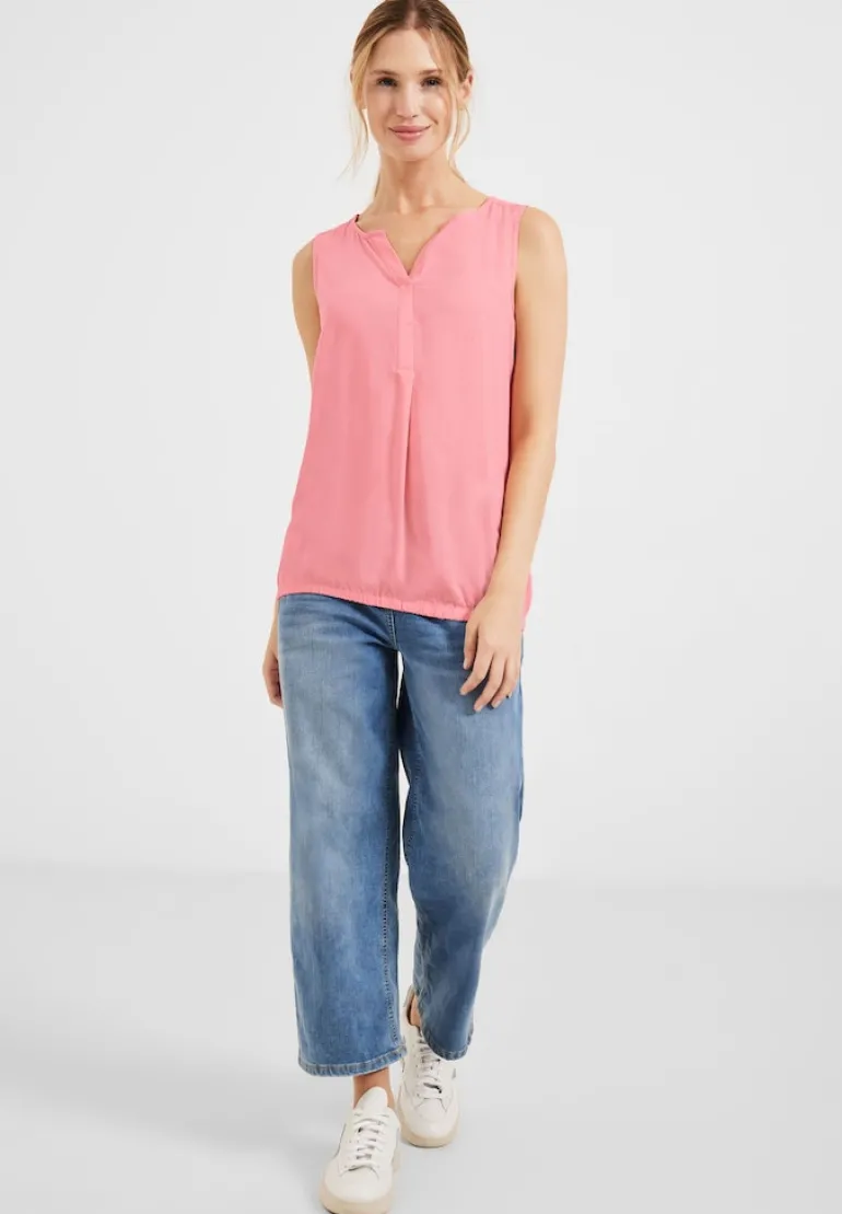 Unifarbenes Blusentop soft pink