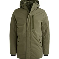 V-DOUBLE COAT dusty olive