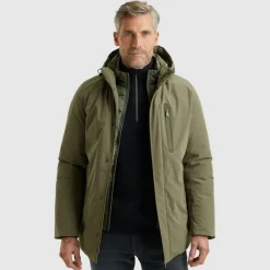 V-DOUBLE COAT dusty olive