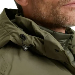 V-DOUBLE COAT dusty olive